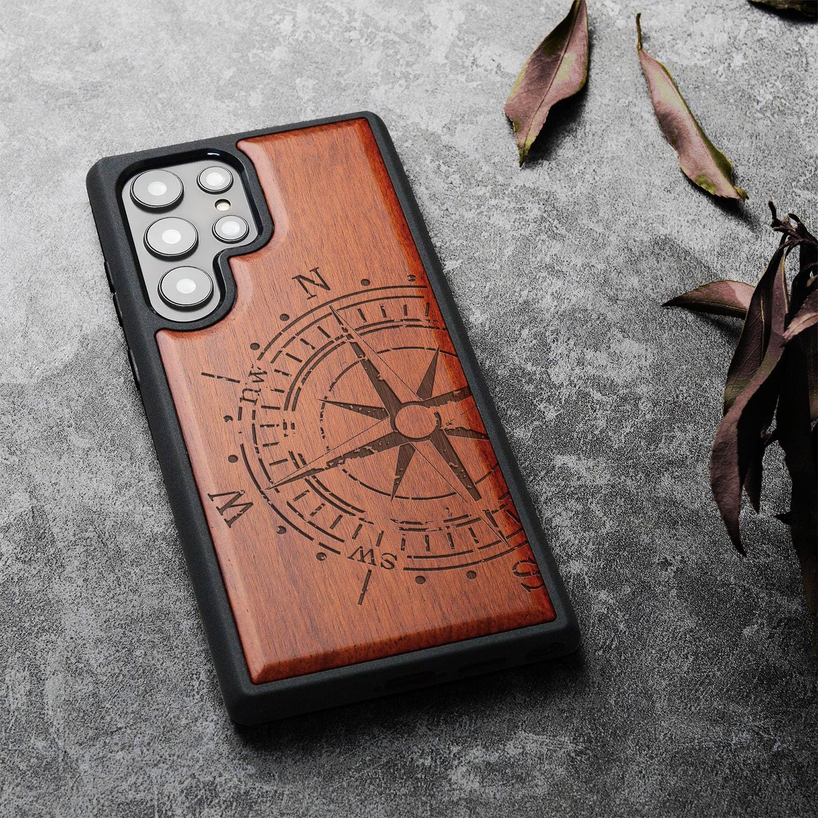 【色:バラ色】Carveit ウッドカバー 対応 Galaxy S24 Ultr Amazon.co.jp: Carveit ウッドカバー 対応 Galaxy S24 Ultra 用